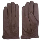 ZLUXURQ Luxury Mens Leather Gloves Cashmere Lined-Soft Comfortable Lambskin Touchsreen
