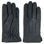 ZLUXURQ Luxury Mens Leather Gloves Cashmere Lined-Soft Comfortable Lambskin Touchsreen