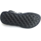 ZLUXURQ Mens soft leather hiking outdoor sandals-Luxury Casual Beach Sandals