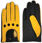 ZLUXURQ Womens Vintage TouchScreen Leather Driving Gloves Unlined -Soft And Thin Quality Italian Lambskin